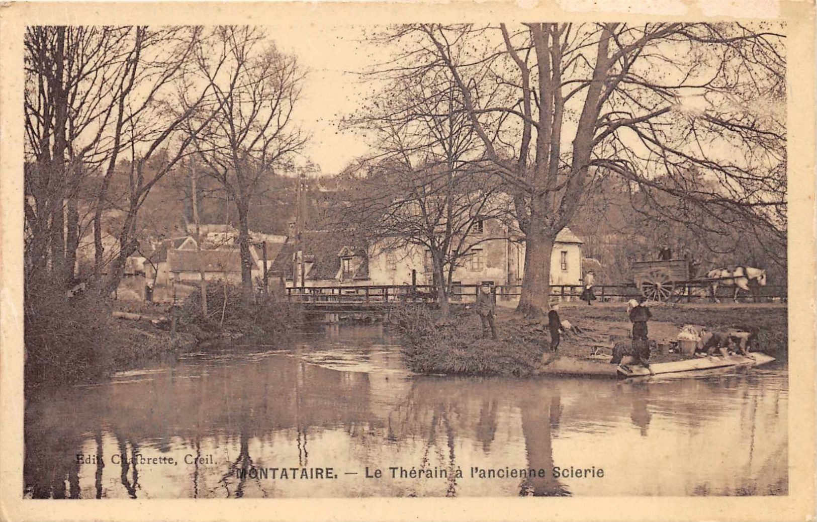 MONTATAIRE - Le Therain à L'ancienne Scierie ( Animée .. Lavandieres ) - Montataire