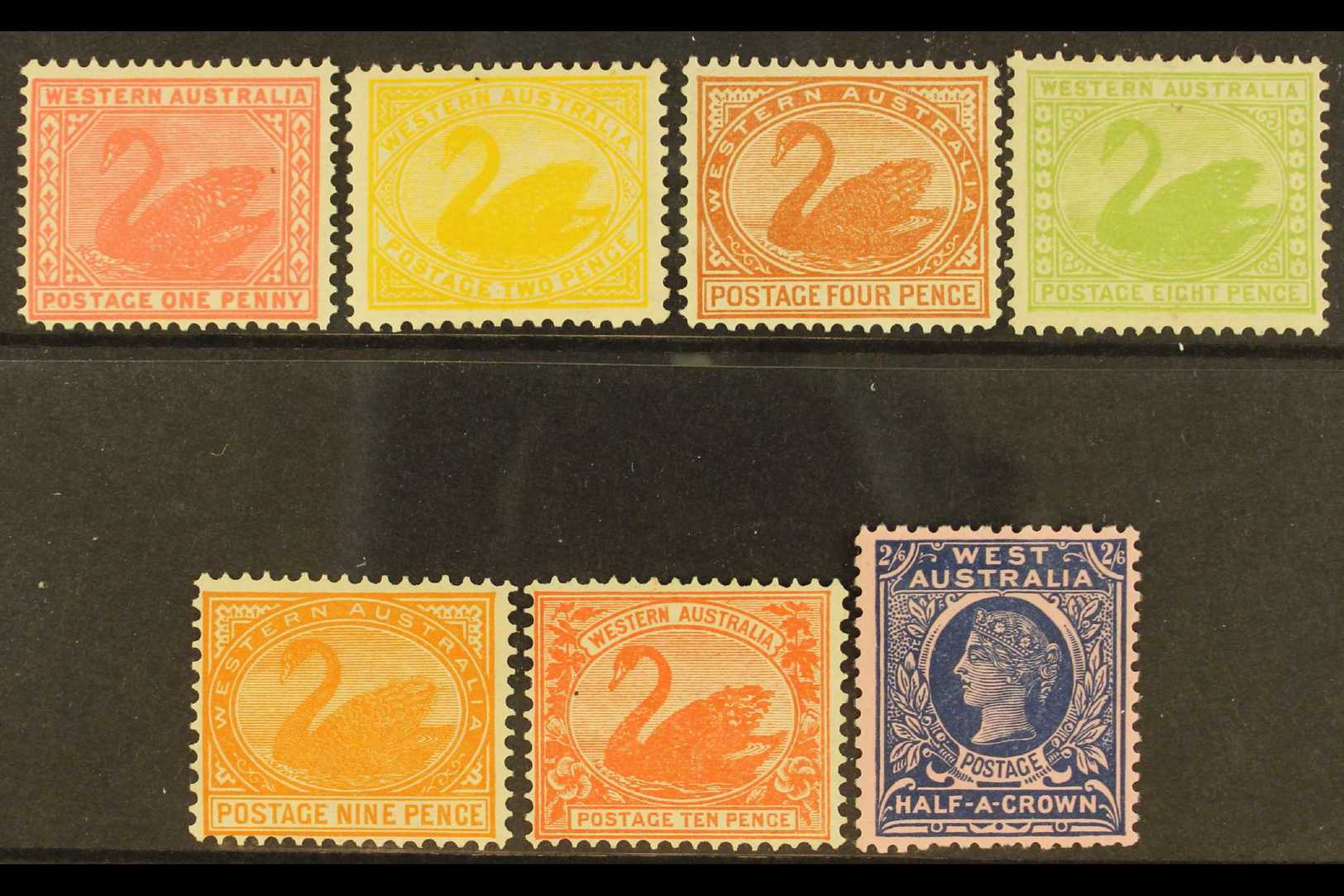 WESTERN AUSTRALIA  1902-11 All Different Fresh Mint Group With 1d, 2d, 4d, 8d, 9d, 10d, And 2s6d, SG 117, 118, 119, 121, - Otros & Sin Clasificación