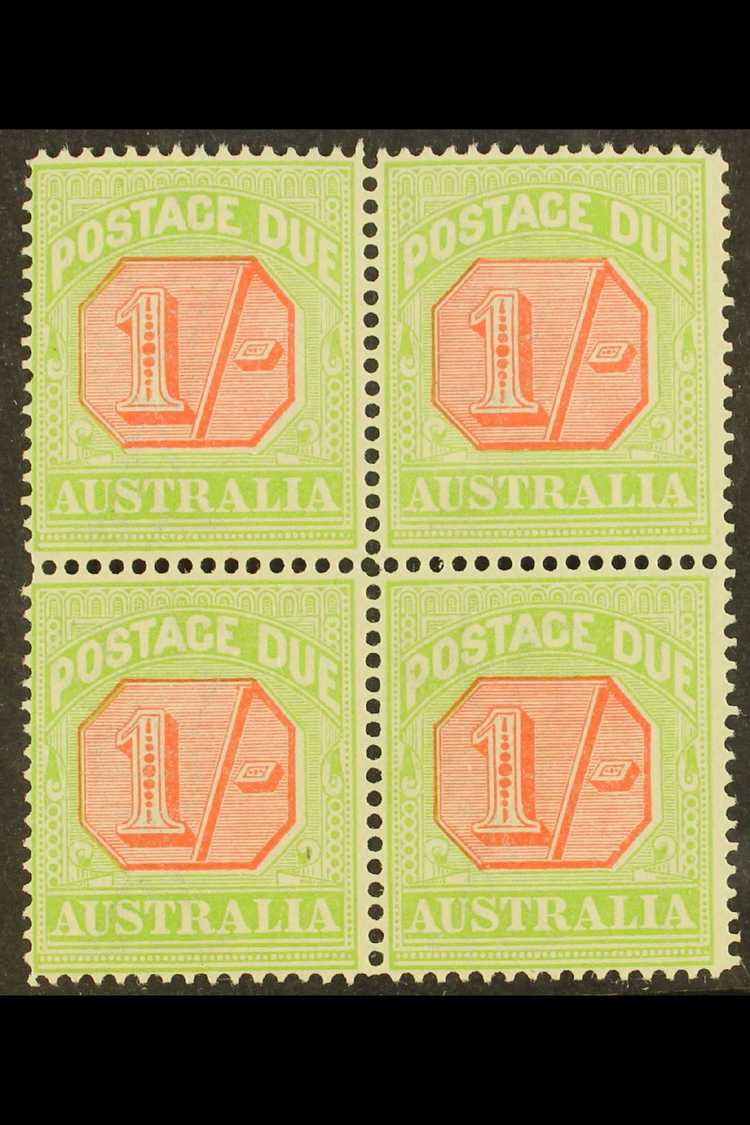 POSTAGE DUE  1913-23 Scarlet And Pale Yellow Green, SG D85, BLOCK OF FOUR Very Fine Mint. For More Images, Please Visit  - Otros & Sin Clasificación