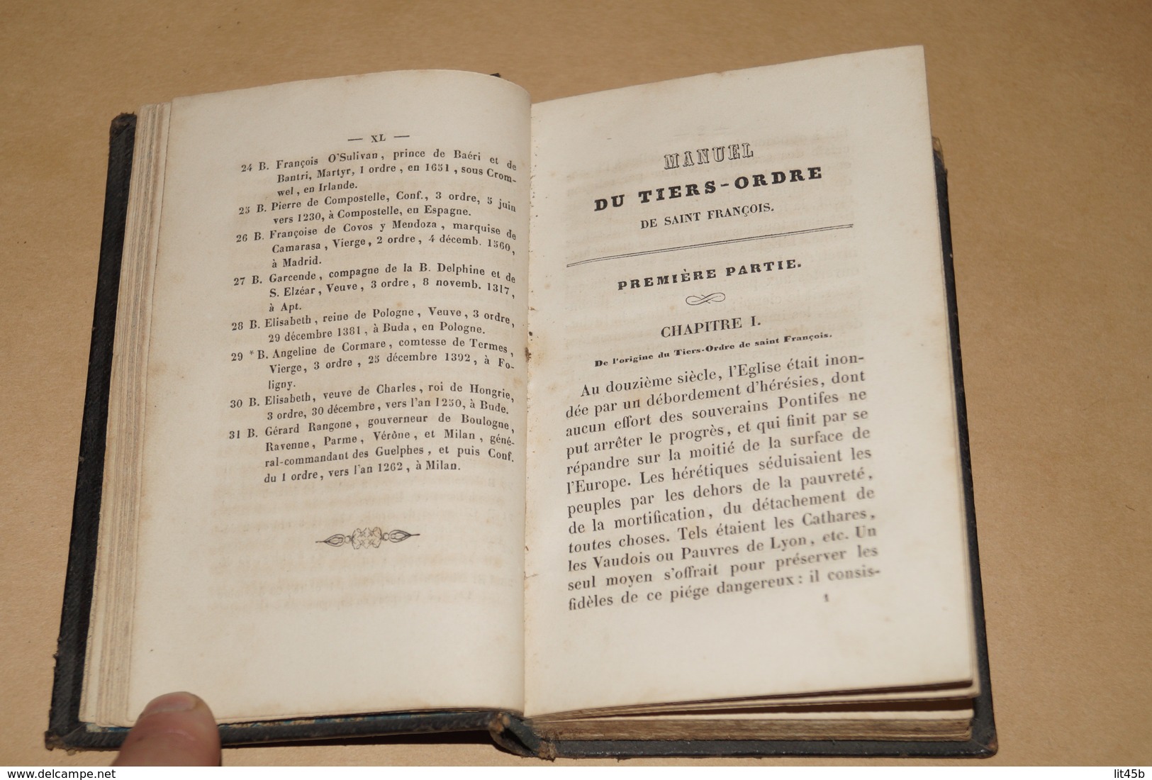 Manuel Du Tiers-Ordre De La Pénitence,Bonaventure Bruneel,Gand 1848,complet 320 Pages,15 Cm./ 9,5 Cm. - 1801-1900