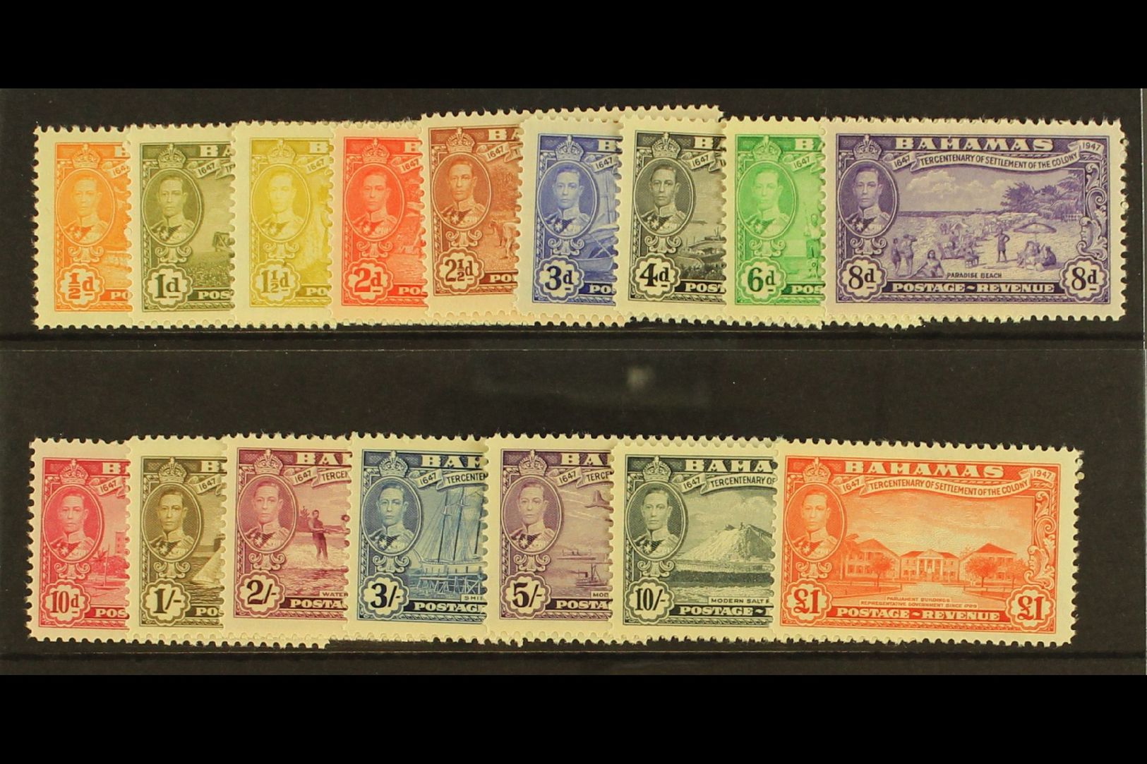 1948  Tercentenary Set, SG 178/193, Never Hinged Mint. (16) For More Images, Please Visit Http://www.sandafayre.com/item - Autres & Non Classés
