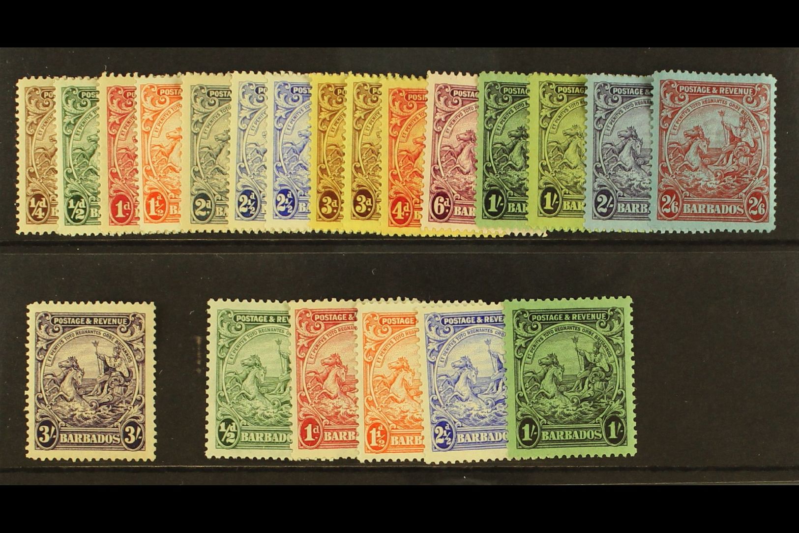 1925-35  Complete Set, SG 229/239, Plus 2½d, 3d And 1s Shades, Perf 13½ X 12½ Five Values To 1s, Fine Mint. (21) For Mor - Barbades (...-1966)