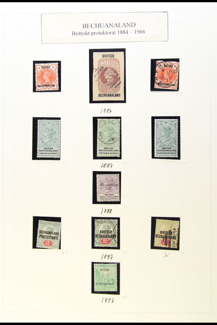 1888-1968 MINT AND USED COLLECTION  On Album Pages, Includes 1888 ½d Both Mint And Used, 1s Both Mint And Used, Plus 2s  - Autres & Non Classés