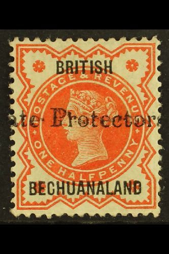 1890  ½d Vermilion With 19mm "Protectorate" Overprint, SG 55, Fine Mint. For More Images, Please Visit Http://www.sandaf - Otros & Sin Clasificación