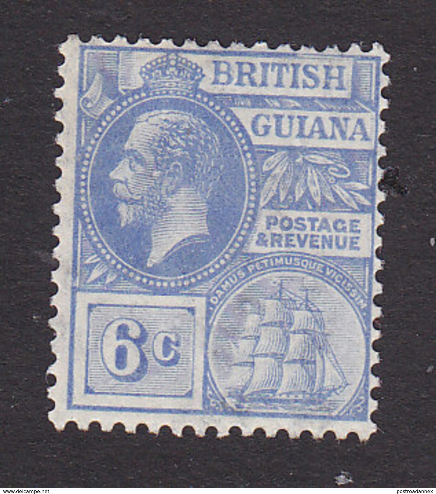 British Guiana, Scott #195, Mint Hinged, George V, Issued 1921 - British Guiana (...-1966)