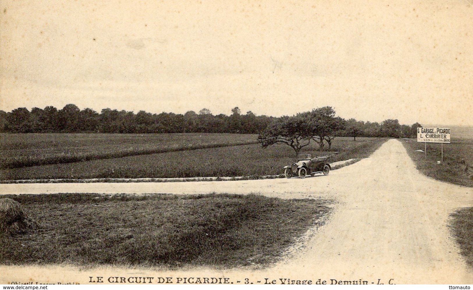 Grand Prix  -  Circuit De Picardie 1907  -  Le Virage De Demuin - CPA - Grand Prix / F1