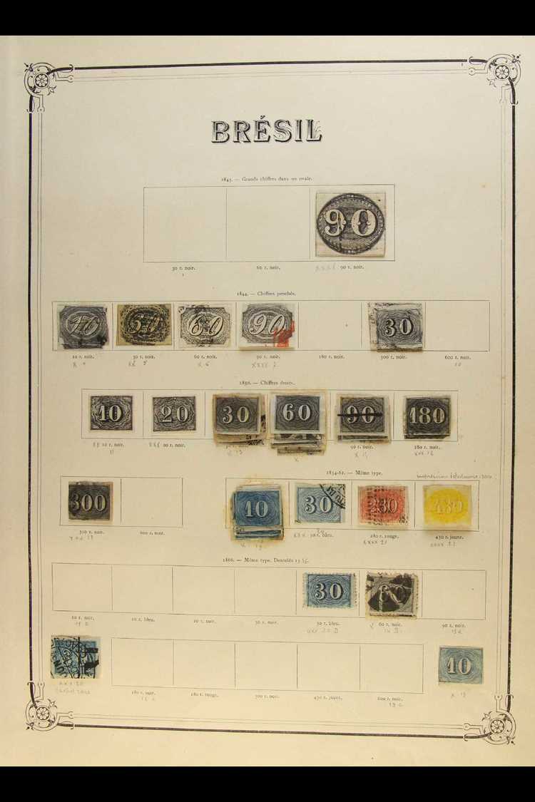 1844-1932 MINT & USED COLLECTION  The Brazil Section Extracted From A Wonderful, Original, Old-time, Multi-volume Collec - Autres & Non Classés