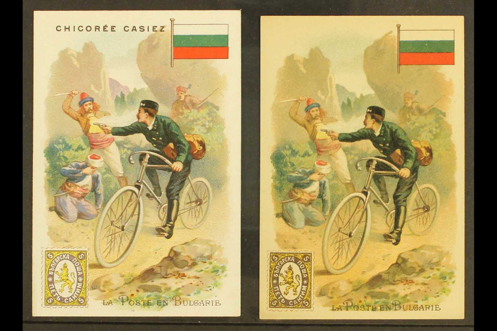 1908  Stamp Designs On Advertising Cards, Two Different, Seldom Seen (2 Cards) For More Images, Please Visit Http://www. - Autres & Non Classés