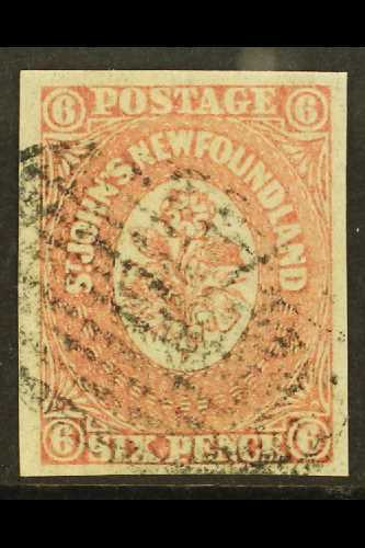 1862  6d Rose Lake, SG 20, Very Fine Used With Good Margins All Round. For More Images, Please Visit Http://www.sandafay - Autres & Non Classés