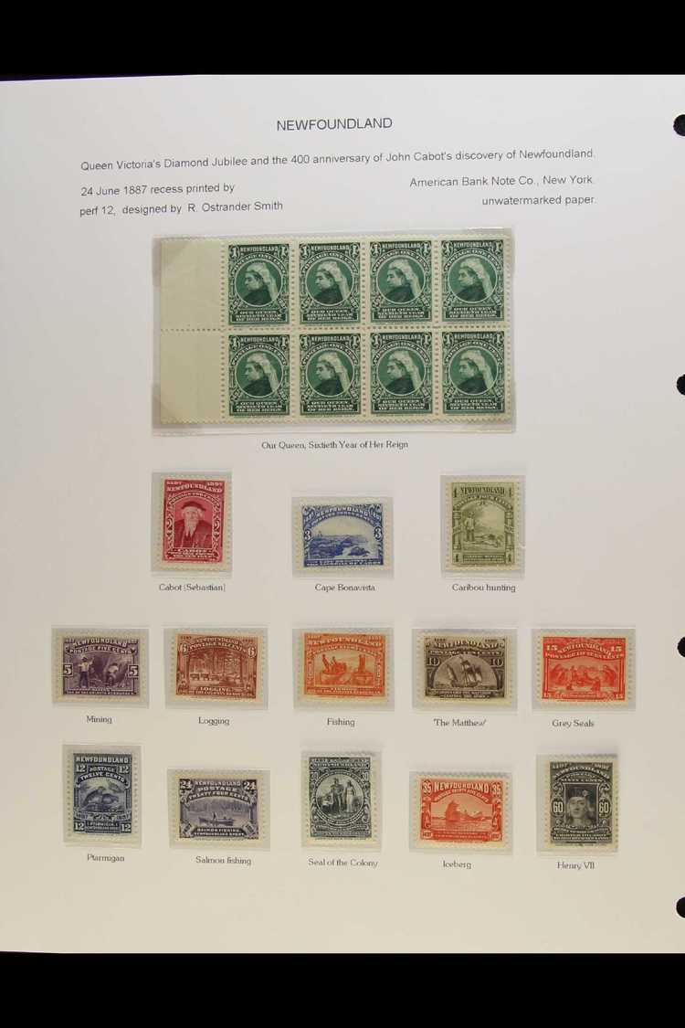1887 - 1933 SUPERB MINT ONLY COLLECTION  Complete Sets In Mounts Written Up On Display Pages Including 1887 Cabots Disco - Otros & Sin Clasificación