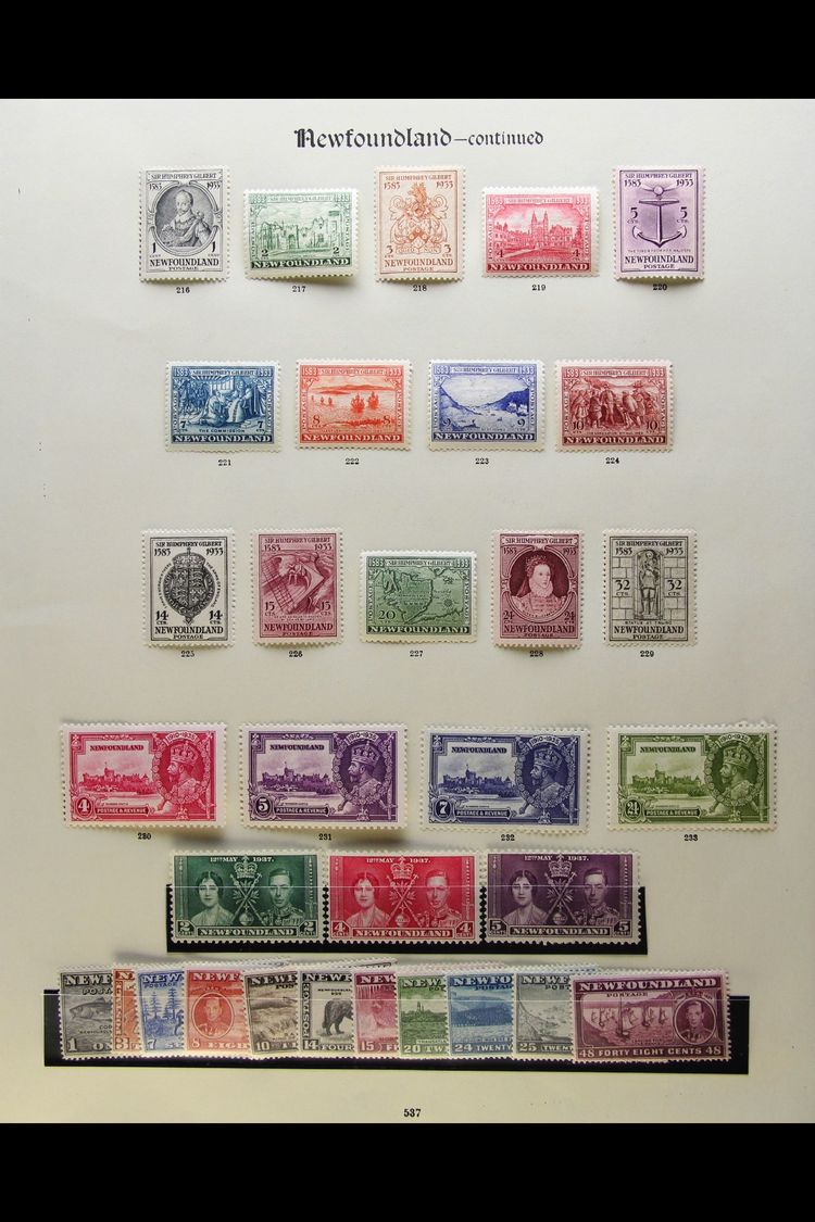 1887-1937 MINT COLLECTION  Presented On Printed "Imperial" Album Pages. Includes 1897 Discovery Range To 60c, 1897-1918  - Autres & Non Classés