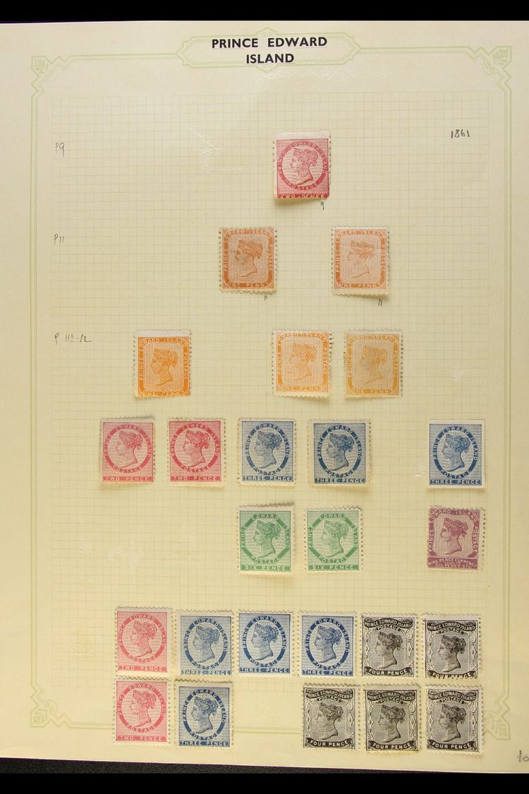 1861-1872 MINT COLLECTION  On Leaves, Inc 1861 2d (minor Imperfections, Cat £500), 1862-69 Perf 11 1d (x2) And Perf 11½- - Otros & Sin Clasificación