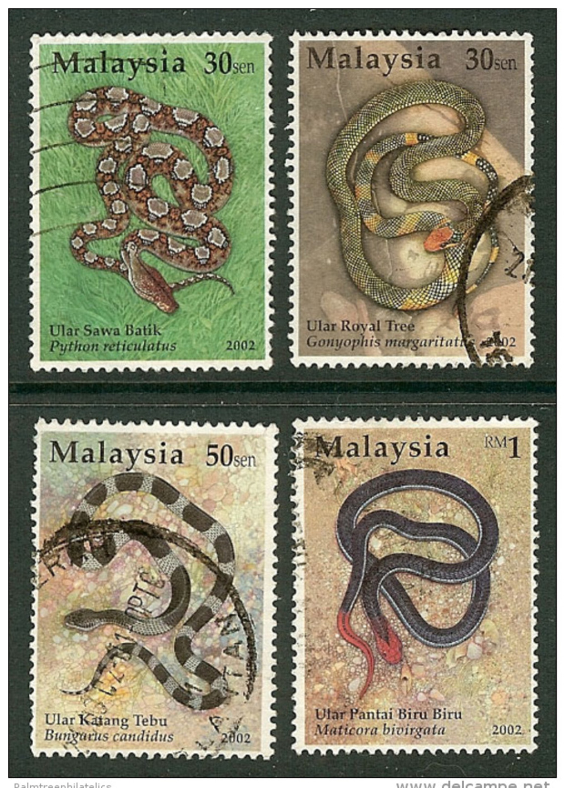 Malaysia National Issues 2002 (SG 1057/60) Fine Used Set Of 4 - Malaysia (1964-...)