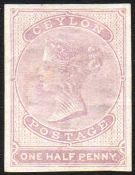 1857  ½d Dull Mauve, Imperf, SG 17, Very Fine And Fresh Mint. For More Images, Please Visit Http://www.sandafayre.com/it - Ceylan (...-1947)