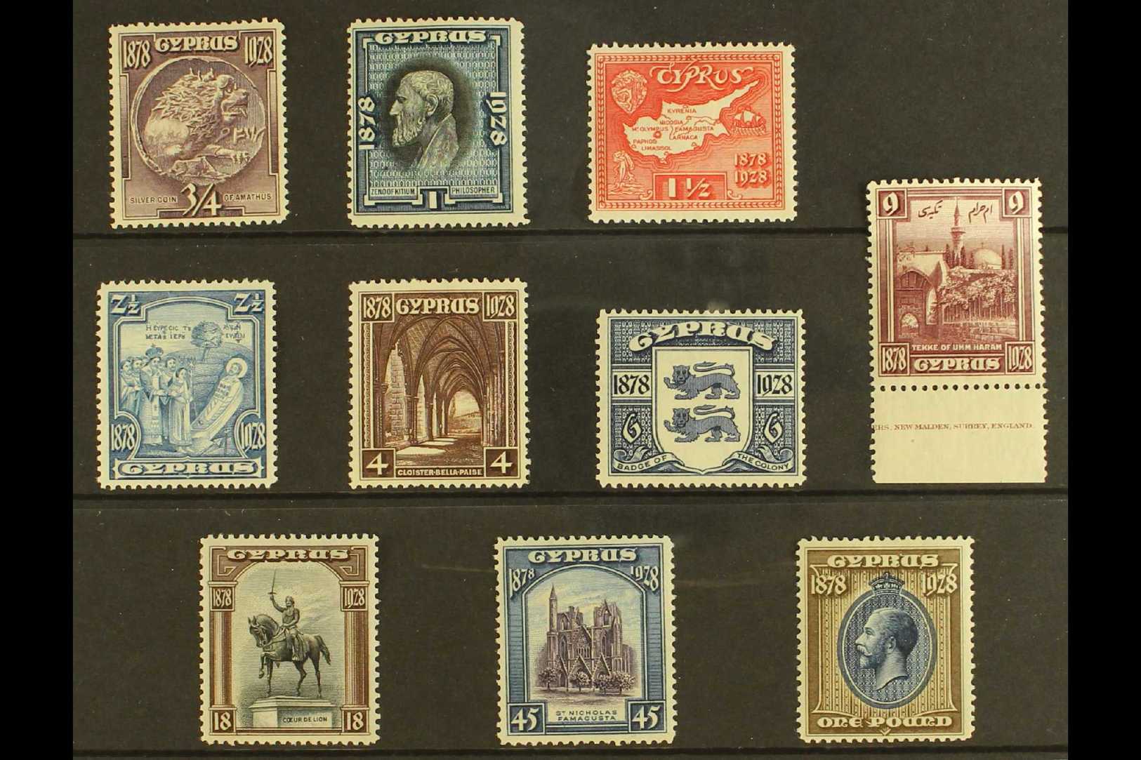 1928  Anniversary Of British Rule Set, SG 123/32, Very Fine Mint (10 Stamps) For More Images, Please Visit Http://www.sa - Otros & Sin Clasificación