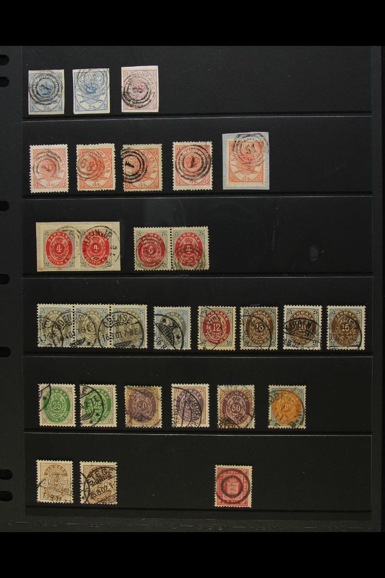 1864-1901 FINE USED COLLECTION ON A STOCK PAGE.  Includes 1864 Imperf 2sk X2 And 3sk, Plus 4sk Perf X5, 1870-71 4sk Two  - Otros & Sin Clasificación