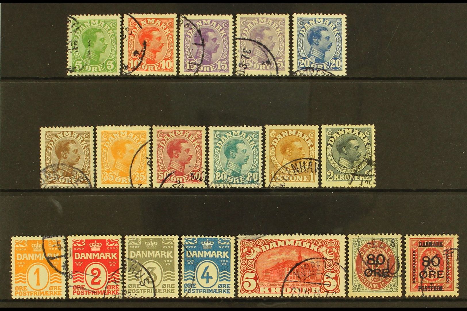 1913-15 COMPLETE FINE USED  Presented On A Stock Card, Mi 67/83, A Fine Used Complete Run (18 Stamps) For More Images, P - Autres & Non Classés