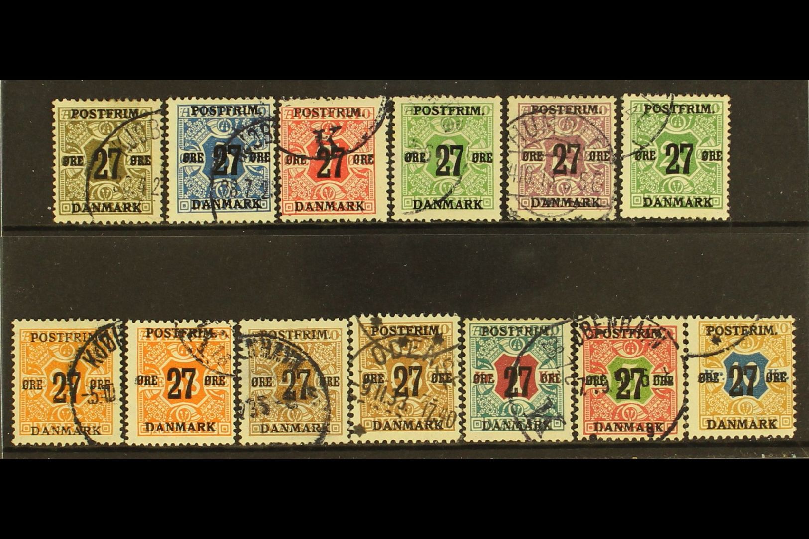 1918  Newspaper Stamp Surcharged Set, Mi 84/96, Fine Used (13 Stamps) For More Images, Please Visit Http://www.sandafayr - Otros & Sin Clasificación