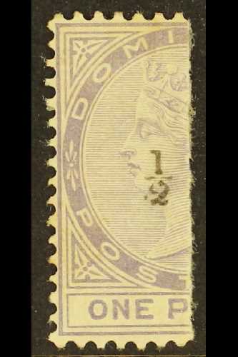 1882  ½(d) On Half 1d, SG Type 2 Surcharge In Black, SG 10, Mint. For More Images, Please Visit Http://www.sandafayre.co - Dominica (...-1978)