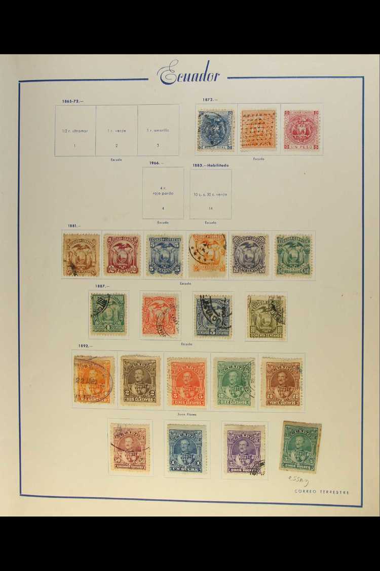 1872-1977 EXTENSIVE ALL DIFFERENT COLLECTION  A Large Mint & Used Collection Containing A Wealth Of Complete Sets Includ - Ecuador