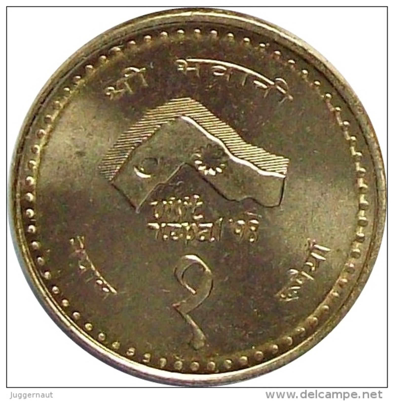 VISIT NEPAL YEAR 1998 RUPEE 1 BRASS COIN NEPAL 1997 KM-1115 UNCIRCULATED UNC - Nepal