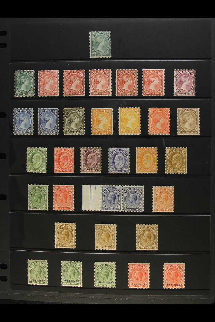 1878-1935 ATTRACTIVE MINT COLLECTION CAT £1350+  A Most Attractive Fine Mint Collection With Some Shades & All With Vibr - Falkland Islands