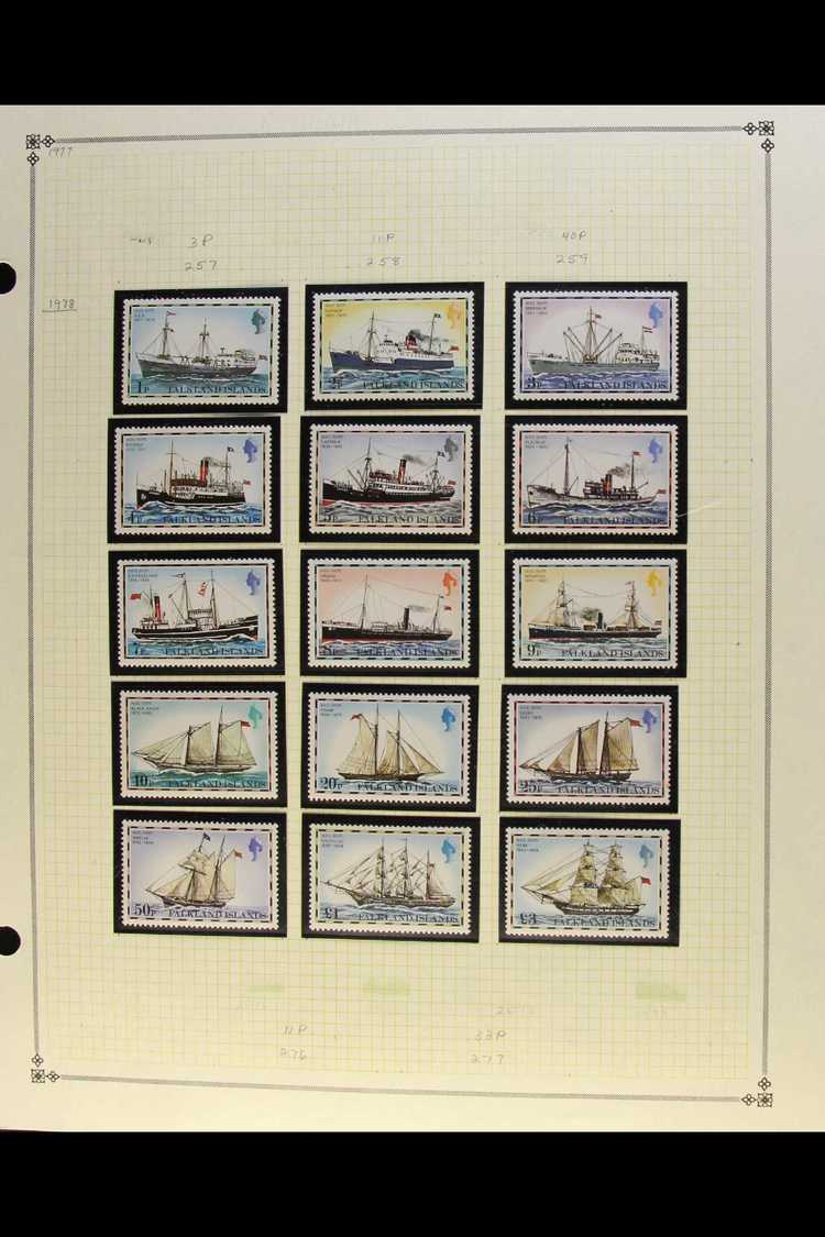 1904-2013 MINT & USED COLLECTION  On Album Pages, Note 1935 Silver Jubilee Set Mint, KGVI Defins To 1s Mint, 1949 UPU Se - Falkland