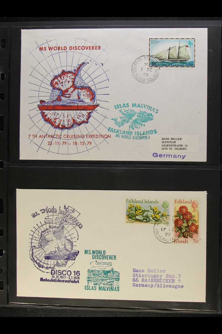 ANTARCTIC COVERS  1971-2000 Superb Collection Of All Different SPECIAL COVERS Presented On Stock Pages, Bearing Various  - Falkland