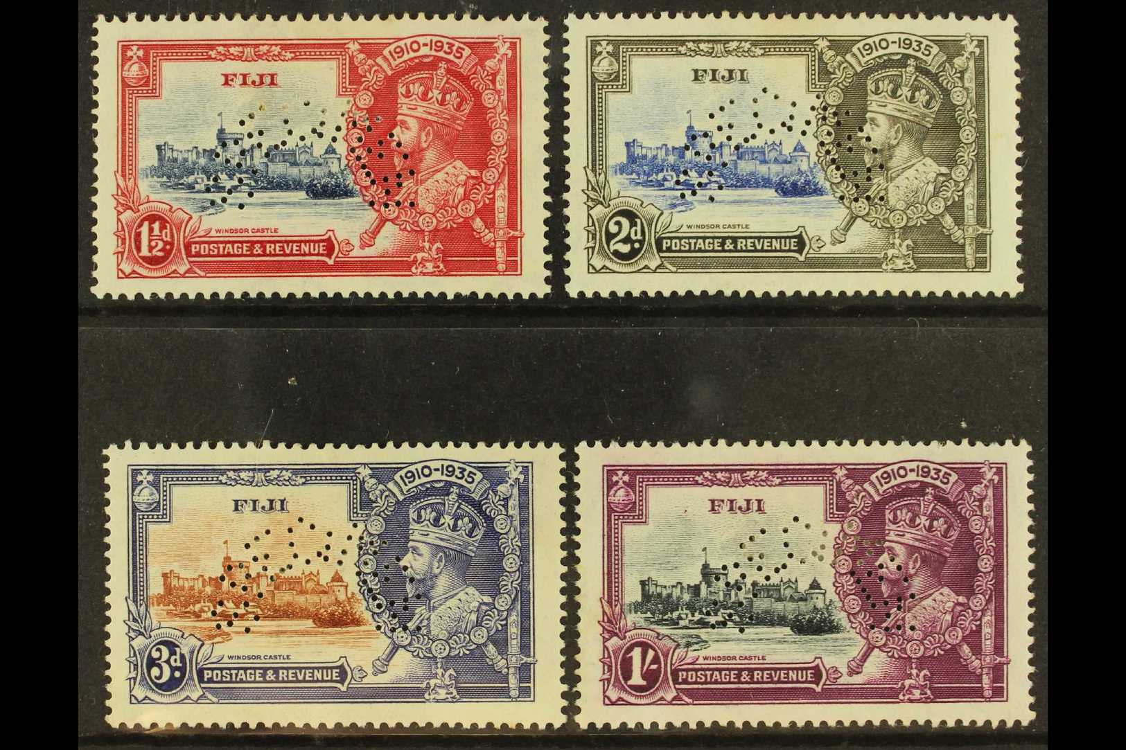 1935  Silver Jubilee Complete Set Perf "SPECIMEN", SG 242s/45s, Mint. (4 Stamps) For More Images, Please Visit Http://ww - Fiji (...-1970)