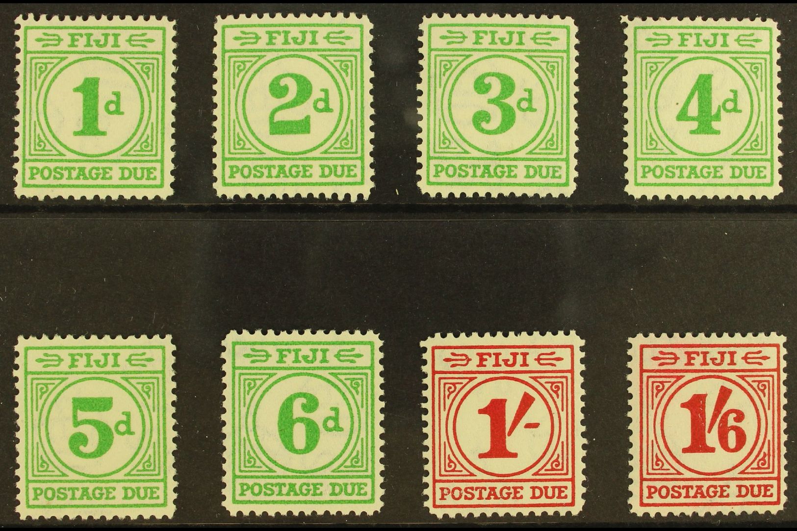 POSTAGE DUE  1940 Complete Set, SG D11/D18, Very Fine Mint. (8 Stamps) For More Images, Please Visit Http://www.sandafay - Fidji (...-1970)