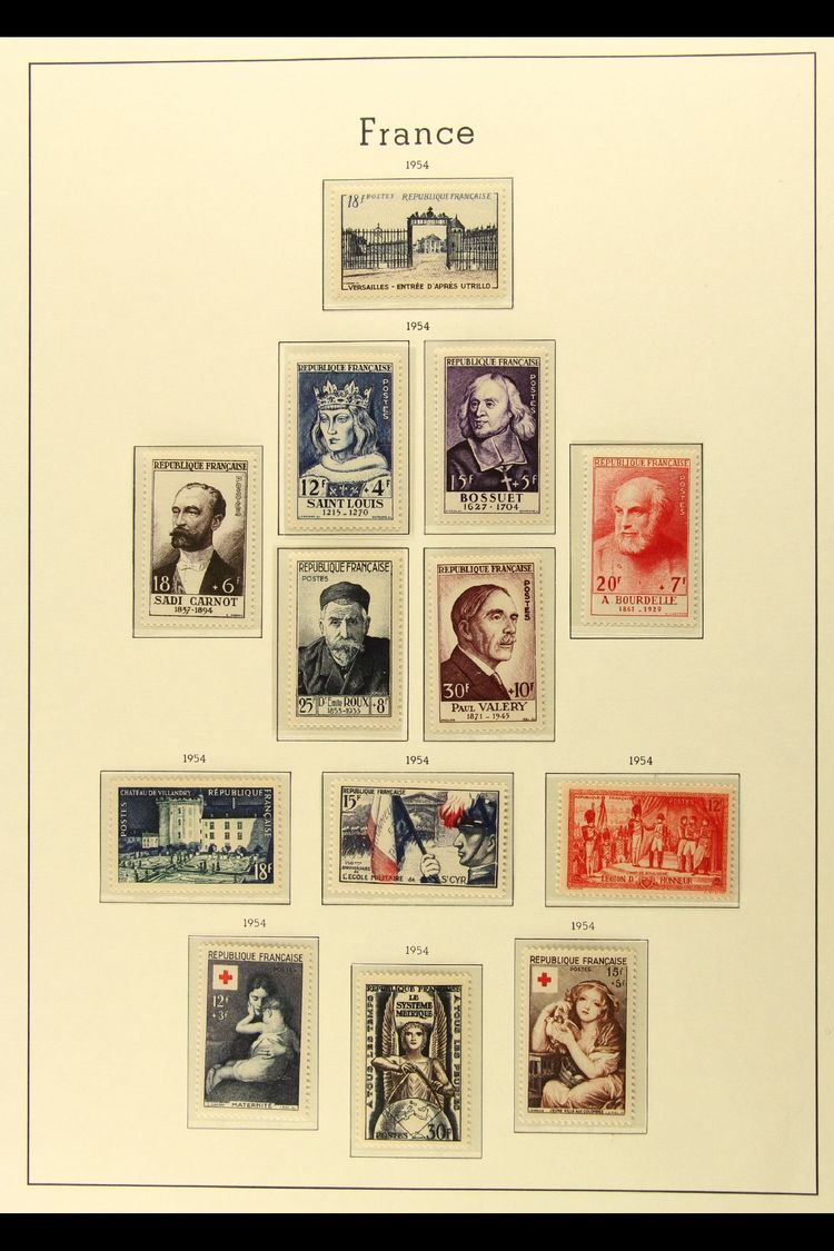 1950-1959 ALL DIFFERENT NEVER HINGED MINT COLLECTION  On Hingeless Printed Leaves. With A High Degree Of Completion For  - Otros & Sin Clasificación