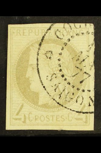 COCHIN CHINA  1876 4c Grey Ceres, Yv 16, Very Fine Used With Neat Strike Of "Cochinchine 11 Mai 77 Saigon" Cds. For More - Autres & Non Classés