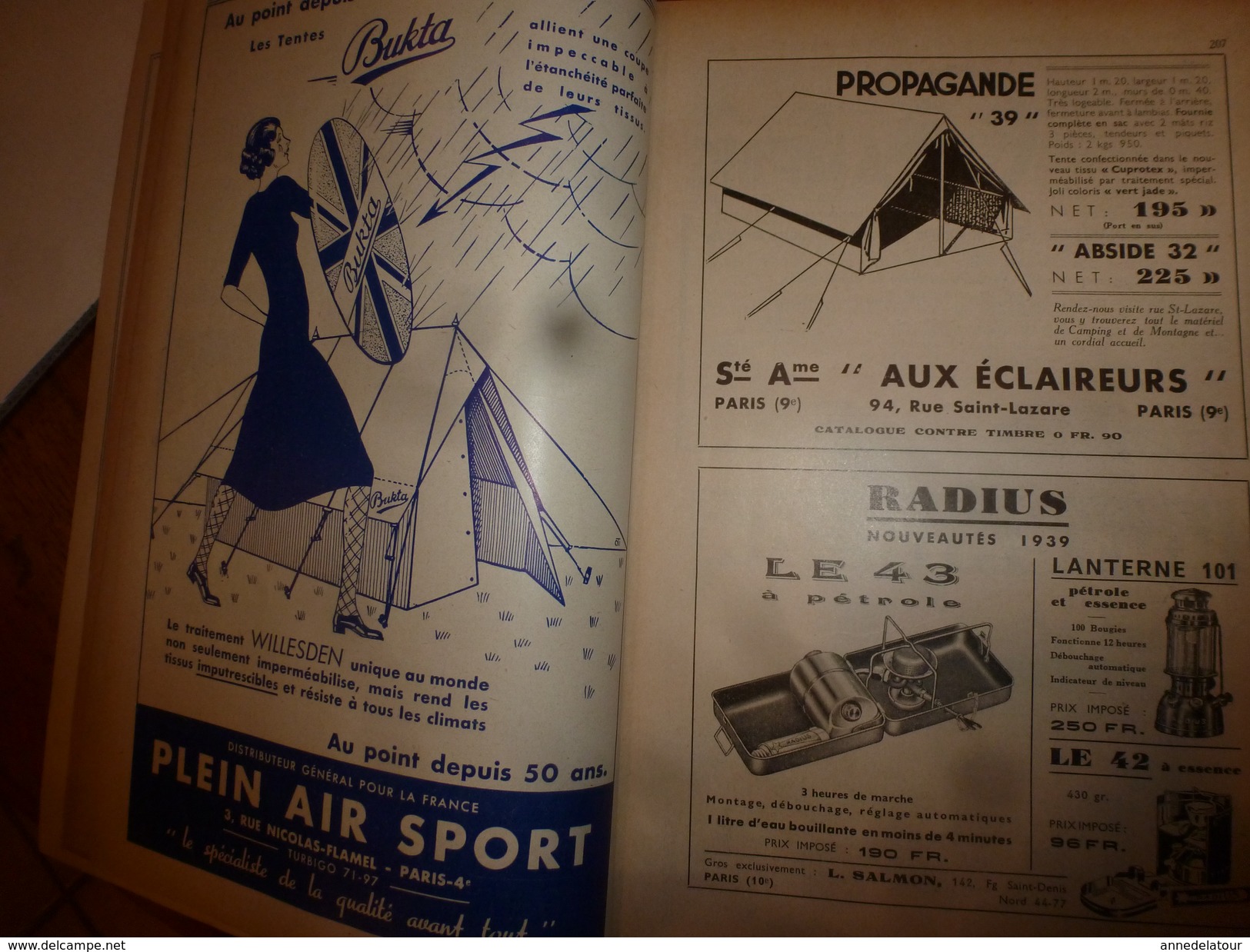 1939 CAMPING ->En Tunisie;Descente Bès;Baléares;Majorque;Kayak biplace et technique;Construire ma roulotte;Tentes;Pubs