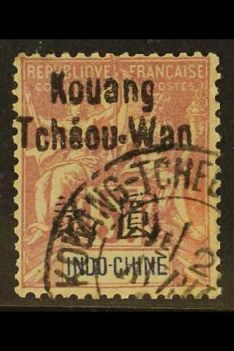 KWANGCHOW  1906 5f Lilac, Yv 16, Very Fine Used With Expertise Mark (R. Calves). Yvert Cat. €230 = Approx. £195. For Mor - Otros & Sin Clasificación