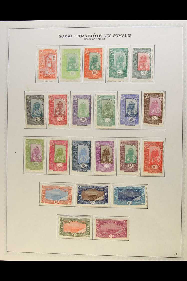 SOMALI COAST  1922-1966 FINE MINT COLLECTION. An Attractive, ALL DIFFERENT COMPLETE RUN 1922-1940 (Yvert 101/187) Plus P - Otros & Sin Clasificación