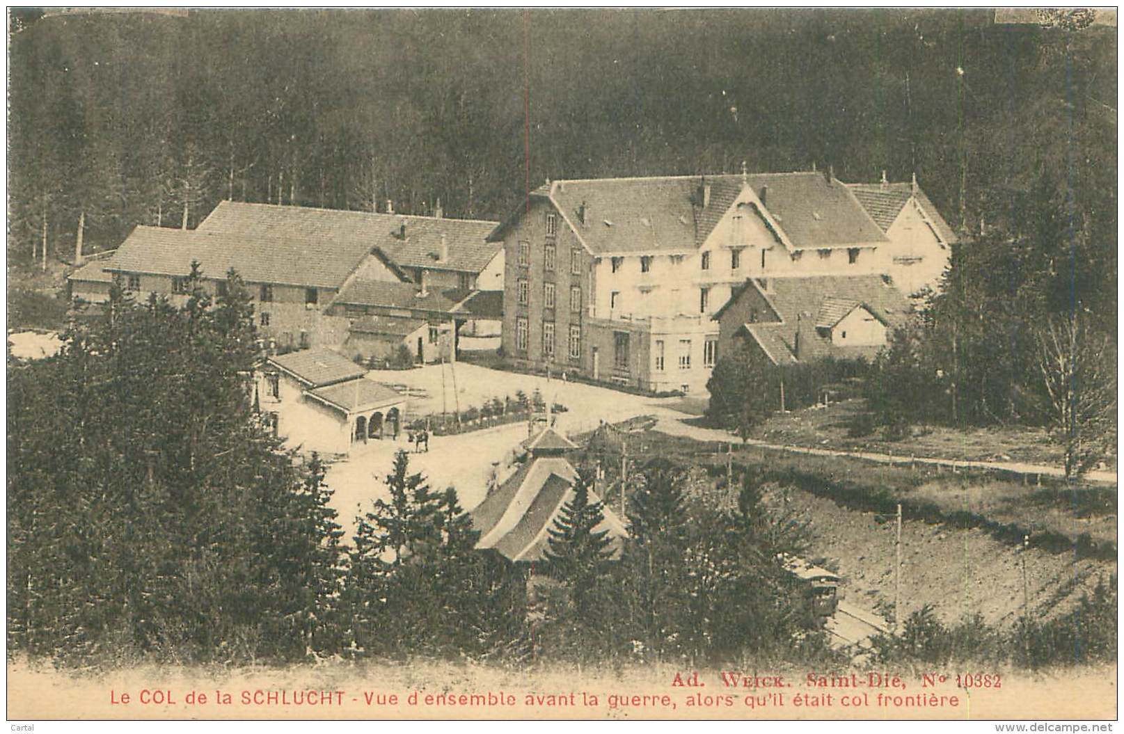 88 - Le COL De La SCHLUCHT - Vue D'ensemble Avant La Guerre, Alors Qu'il était Col Frontière - Autres & Non Classés