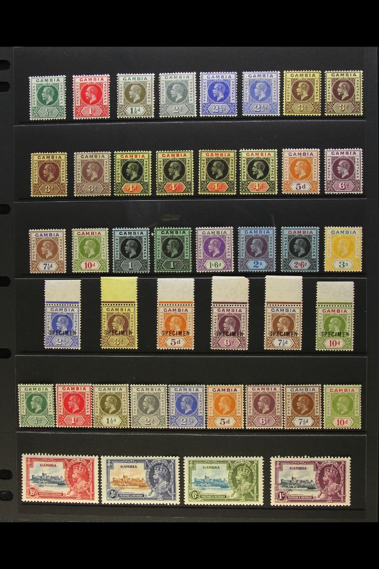 1912-35 FINE MINT KGV COLLECTION  An Attractive, All Different Collection Presented On A Stock Page That Includes 1912-2 - Gambia (...-1964)