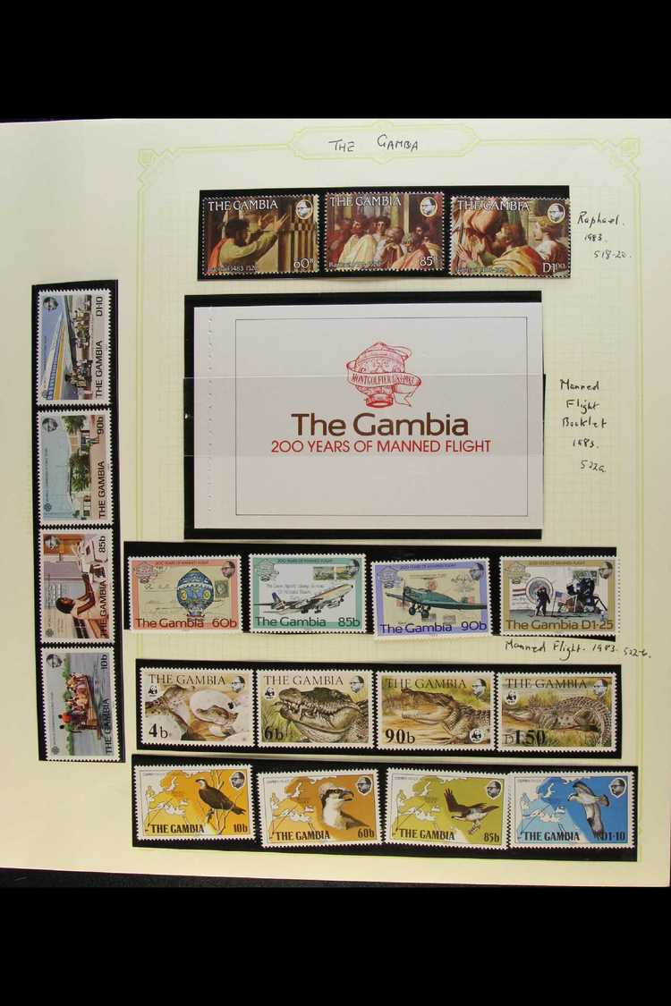 1983-86 ALL DIFFERENT NHM COLLECTION.  An Attractive Collection Presented In Mounts On Album Pages, Inc 1983 Osprey, 198 - Gambia (...-1964)