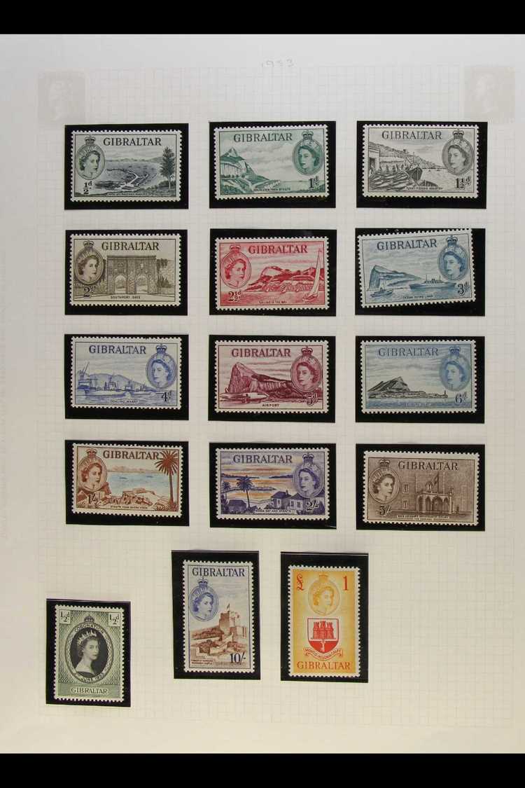 1953-1973 COMPLETE VERY FINE MINT COLLECTION  In Hingeless Mounts On Leaves, All Different, Inc 1953-59 & 1960-62 Pictor - Gibraltar