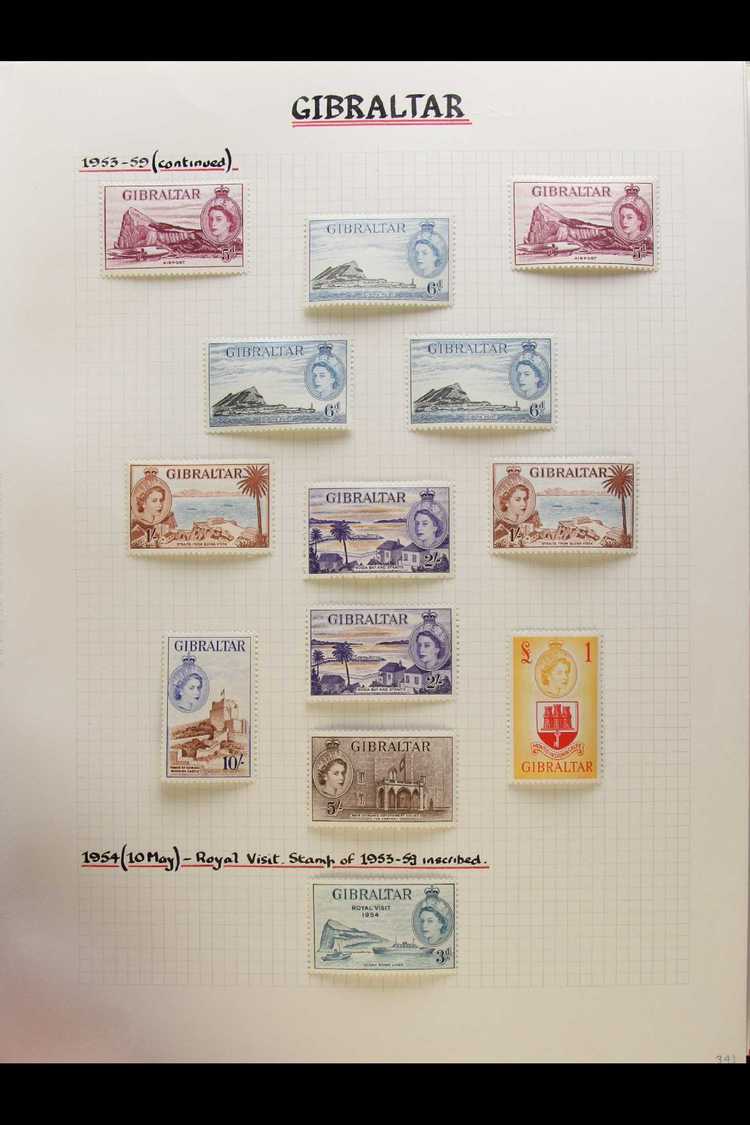 1953-1992 COMPREHENSIVE SUPERB MINT COLLECTION  In An Album, All Different, Seems To Be COMPLETE (less Booklet Stamps) F - Gibraltar