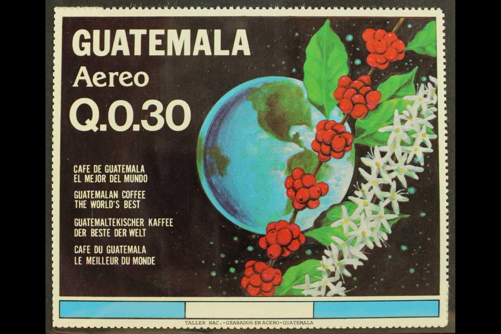 1984  30c Air Coffee Production "large Stamp", See Note Below Scott C789, Very Fine Never Hinged Mint, Approx Size 105 X - Guatemala
