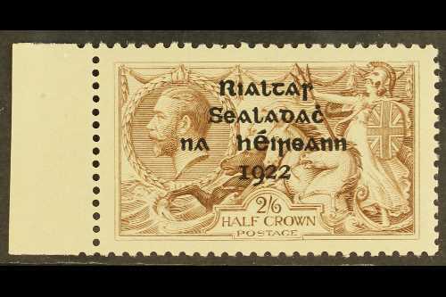 1922 THOM  2s6d Sepia-brown Seahorse, SG 44, Left Marginal Example, Superb Never Hinged Mint. For More Images, Please Vi - Otros & Sin Clasificación