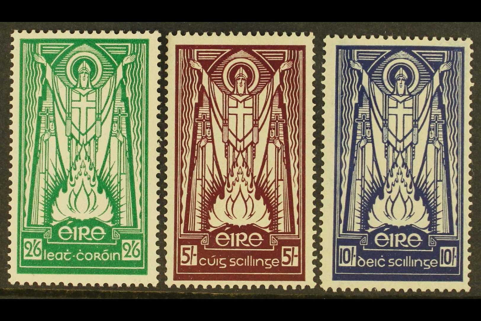 1937  (multiple "SE" Wmk) St Patrick High Values Set, SG 102/04, Very Fine Mint. Fresh And Attractive. (3 Stamps) For Mo - Otros & Sin Clasificación