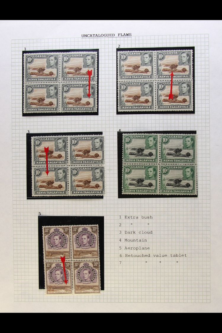 1937-54 KGVI COLLECTION  Of Very Fine Used Stamps Plus Mint Blocks With Varieties On Pages, Incl. 1938-54 Definitives Vi - Vide