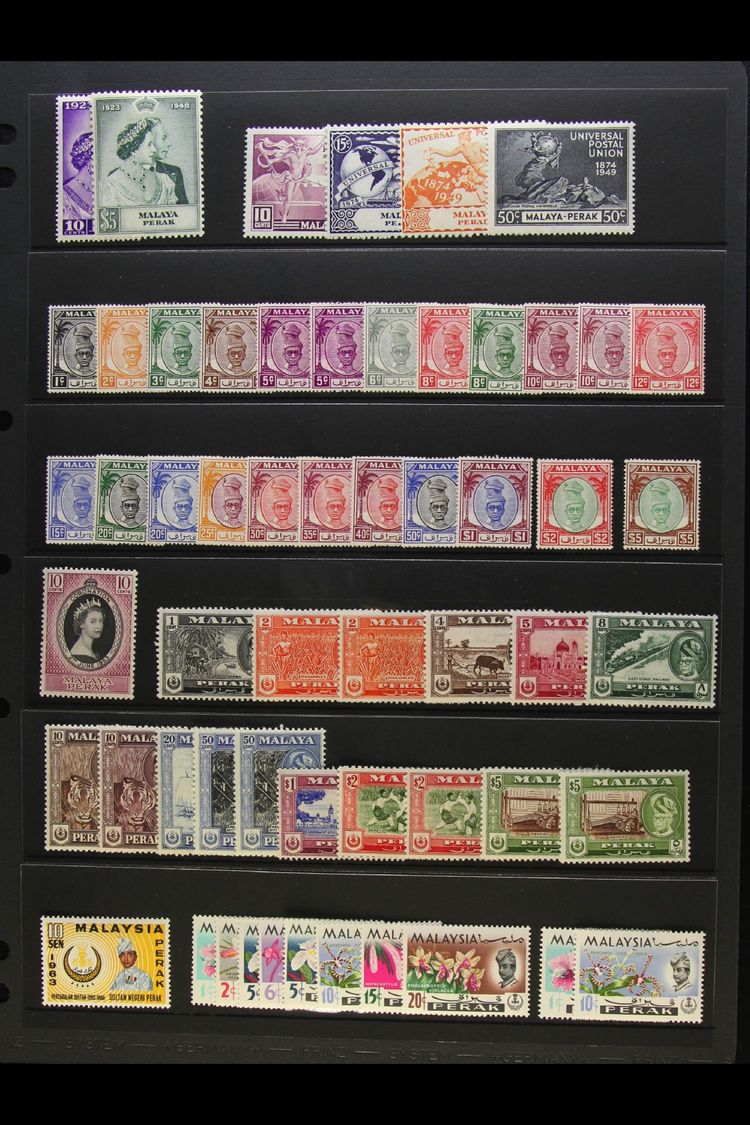 PERAK  1948 - 1970 Complete Mint Collection Including 1948 Wedding, 1950 Sultan Yussaf Set, 1957 Sultan Set With All Per - Otros & Sin Clasificación