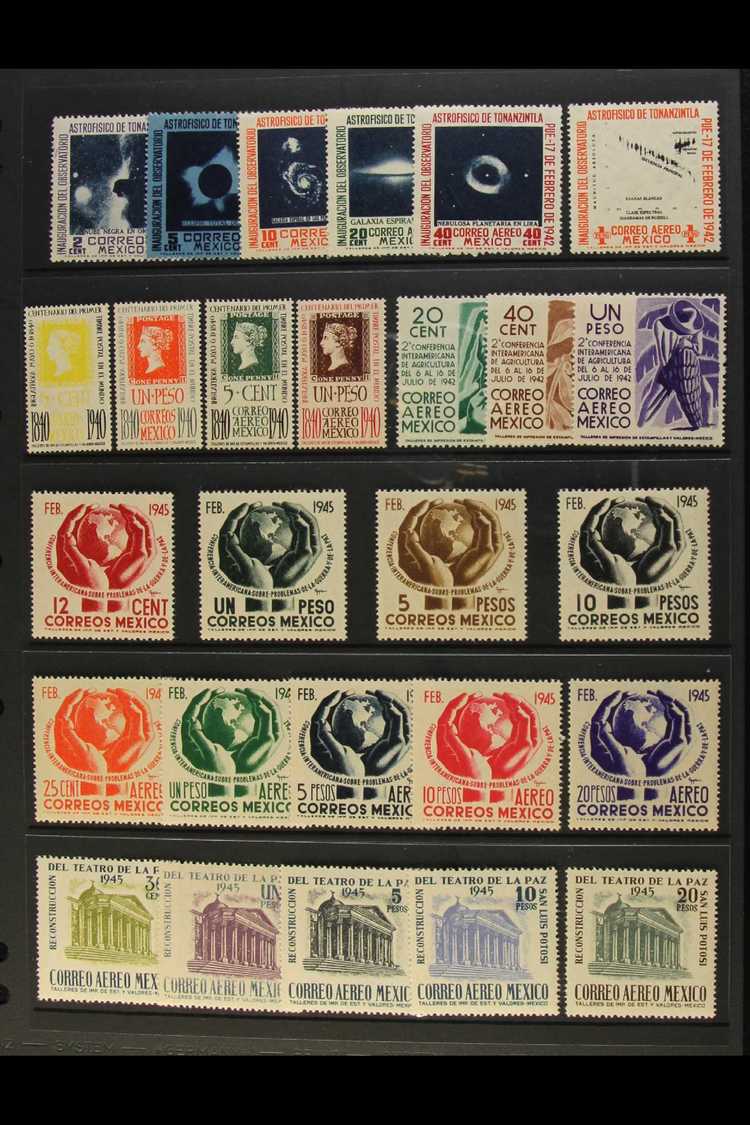 1940-1964 NEVER HINGED MINT COLLECTION  An Attractive Collection, Mostly Of Air Post Issues With Sets, Multiples & Value - Mexique