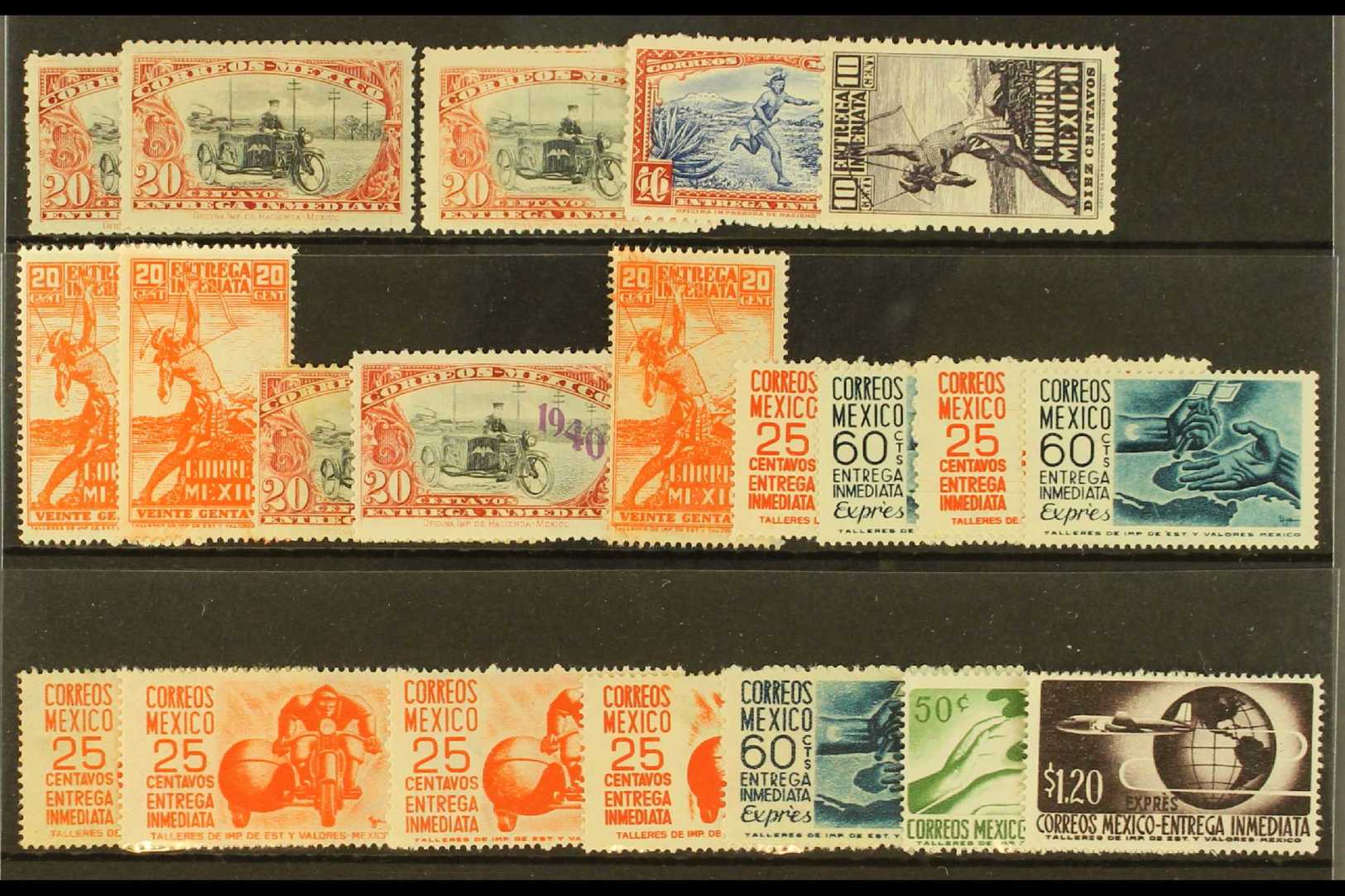 EXPRESS POST  1919-1962 MINT SELECTION With Much Being Never Hinged. Includes 1919 20c (No Wmk) X2, 1923 20c, 1951 Redra - Mexique