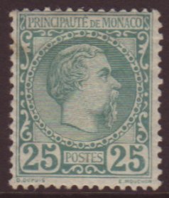 1885  25c Blue-green, SG 6 (Yvert 6), Fine Mint Large Hinge With Lovely Fresh Colour & Full Perfs. Well Centered For Thi - Otros & Sin Clasificación