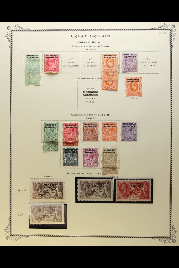 BRITISH CURRENCY  1907-56 EXTENSIVE MINT COLLECTION Neatly Presented On A Set Of Printed Album Pages. Includes 1907-13 D - Other & Unclassified