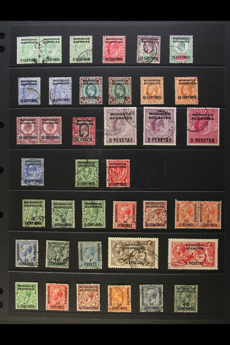 SPANISH CURRENCY  1907-1956 FINE USED Collection, Strongly Represented Throughout. With KEVII 1907-12 De La Rue Set To 6 - Otros & Sin Clasificación